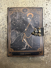 Load image into Gallery viewer, The Fool Tarot Card Antique Paper Journal (Restocked!)

