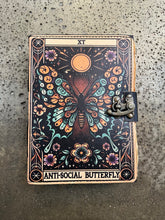 Load image into Gallery viewer, Anti-Social Butterfly Antique Paper Journal (Restocked!)
