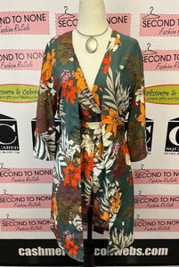 Bold Lily Print Romper (Size S)