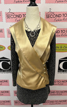 Load image into Gallery viewer, Vintage Gold Tuxedo Top (Size L)
