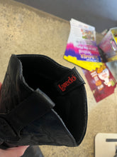 Cargar imagen en el visor de la galería, Vintage Laredo Black Leather Fringe Cowboy Boots (Size 9.5)
