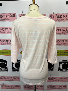 NWT Jacob Pink Stripe Tee (Size XXL)