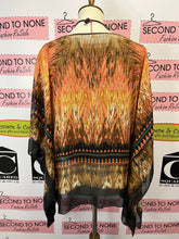 Load image into Gallery viewer, Autumnal Print Poncho Top (Size PS)
