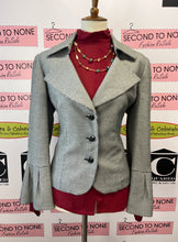 Load image into Gallery viewer, Dramatic Sleeve Houndstooth Jacket (Size 14P)
