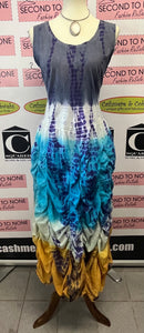 Ombre Tie Dye Maxi Dress (Size XL)