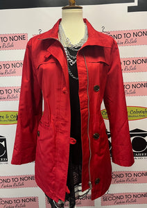 Red Tribal Trench Coat