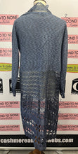 Cargar imagen en el visor de la galería, Denim Blue Lace Duster (Size S)
