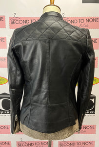 Danier Quilted Leather Jacket (Size 2XS)