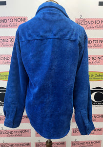 Royal Blue Corduroy Overshirt (Size XL)