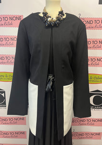 B&W Dress Coat (Size 18)