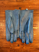 Load image into Gallery viewer, Teal Leather Gloves (Size S)
