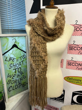 Load image into Gallery viewer, Rabbit Fur Knit Scarf
