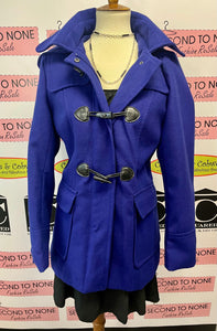 Royal Blue Toggle Front Coat (Size M)