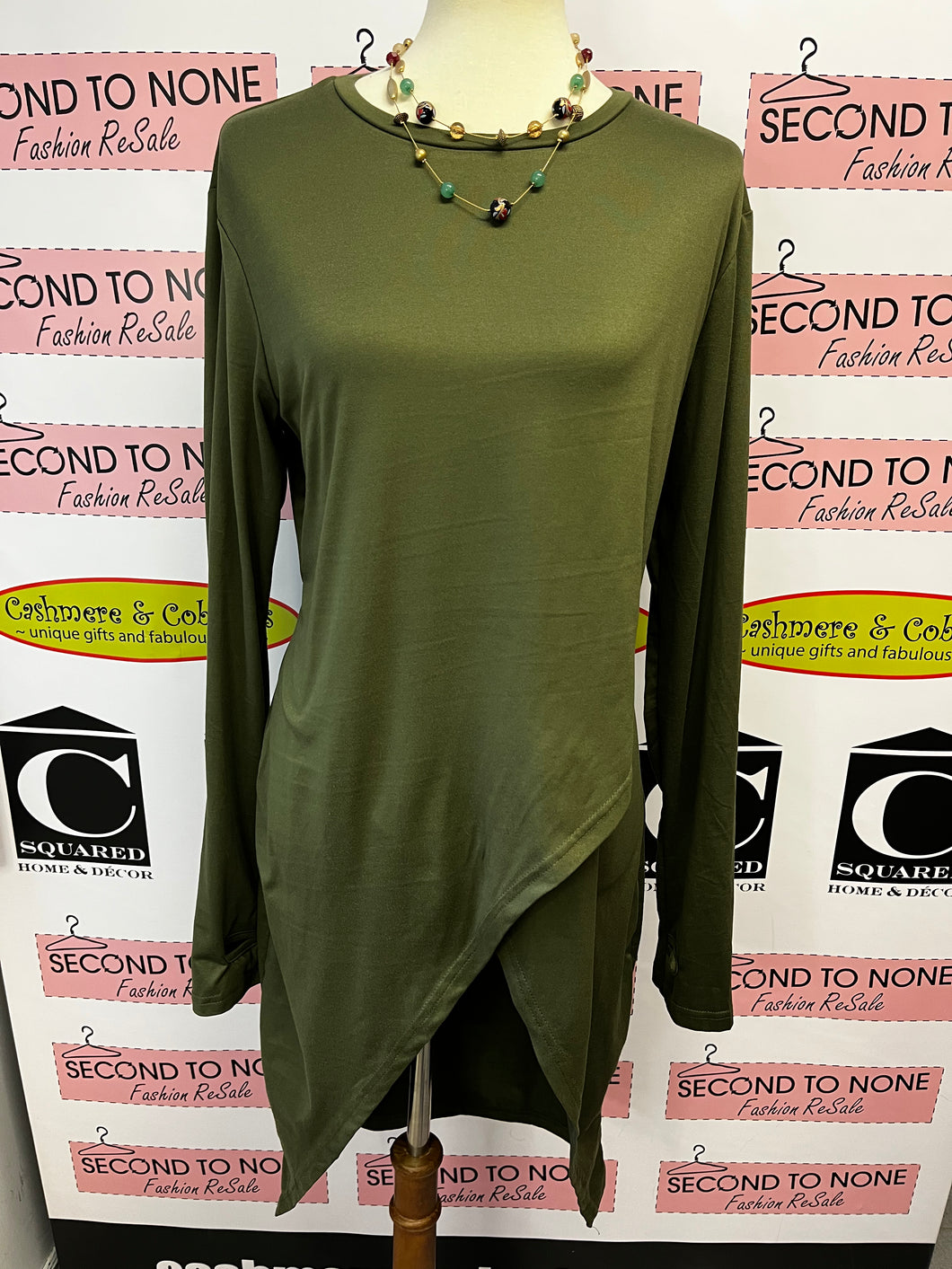 Cross Front Hi-Low Tunic (Size XL)