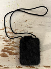 Load image into Gallery viewer, Black Canadian Mink Small Pouch

