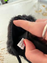 Load image into Gallery viewer, Black Canadian Mink Small Pouch
