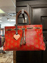 Load image into Gallery viewer, Vintage Dooney &amp; Burke Red Logo Satchel Purse
