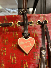 Load image into Gallery viewer, Vintage Dooney &amp; Burke Red Logo Satchel Purse
