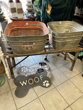 Load image into Gallery viewer, Antique Galvanized Wash Tub (2 Choices)
