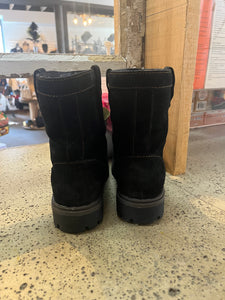 Black Suede Winter Boots (Size 6)