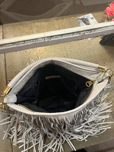 H&M Faux Leather Fringe Bag