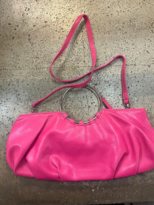 Retro Style Pink Clutch with Strap