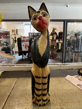 Load image into Gallery viewer, Tall Wooden Cat
