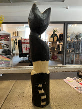 Load image into Gallery viewer, Tall Wooden Cat
