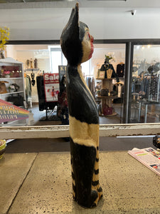 Tall Wooden Cat