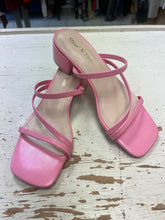 Load image into Gallery viewer, Nearly New Bubble Gum Pink Strappy Heels (Size 7)
