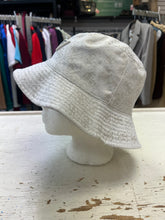 Load image into Gallery viewer, Guess White Logo Bucket Hat
