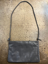 Load image into Gallery viewer, Vintage Grey Leather Clutch
