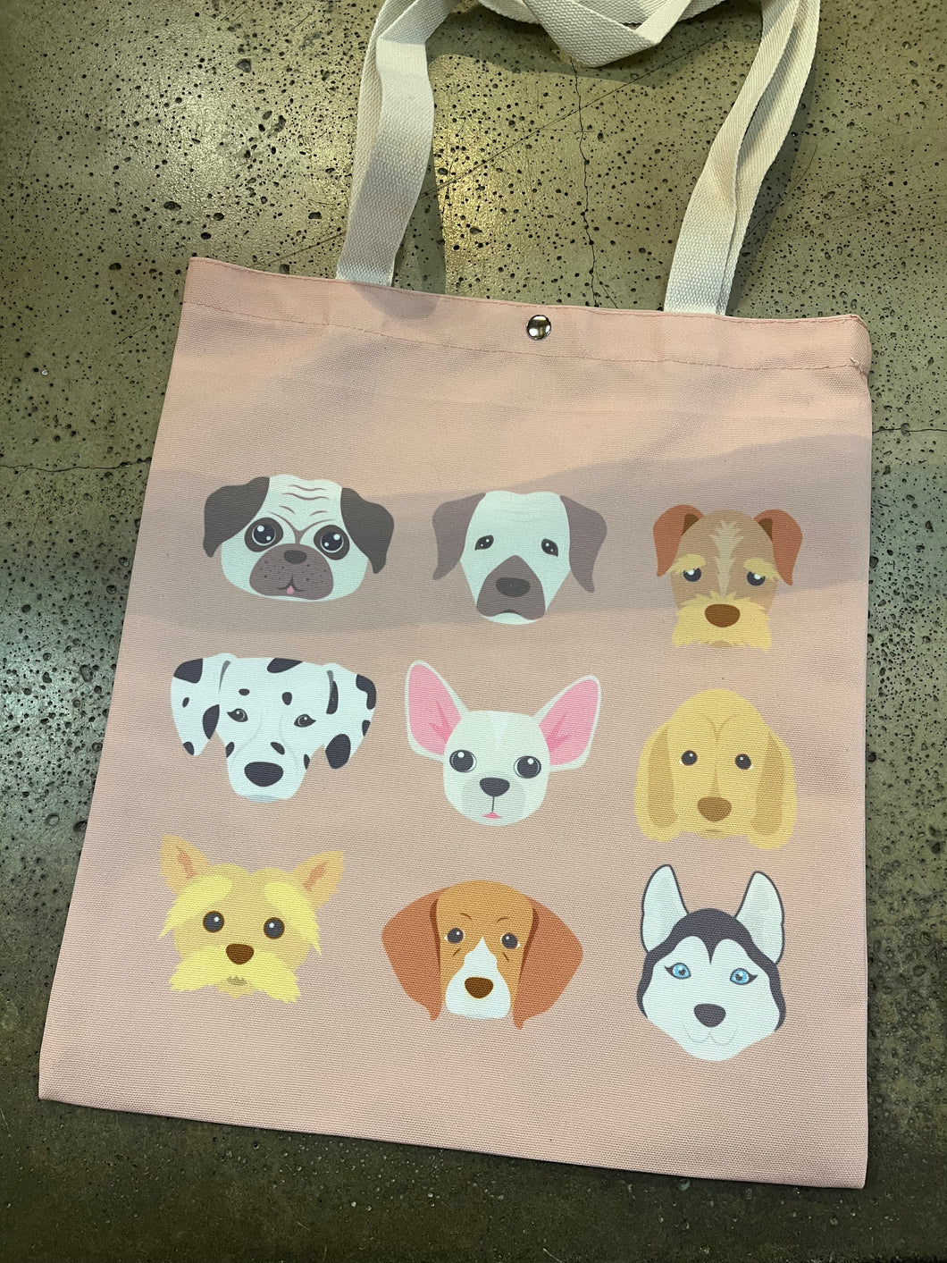 Dog Faces Tote Bag