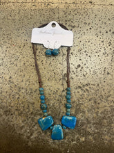 Charger l&#39;image dans la galerie, Teal Ceramic Adjustable Beaded Necklace
