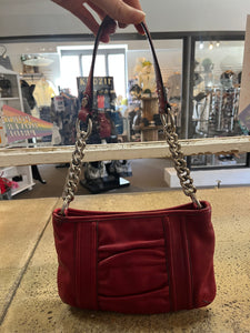 Red Leather Shoulder Bag