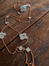 Load image into Gallery viewer, Lauren G Adams Turquoise Clover Necklace
