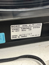 Load image into Gallery viewer, Vintage Sony PS-LX100 LP Turntable
