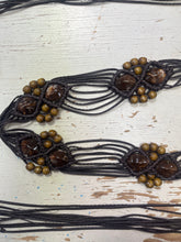Charger l'image dans la galerie, Brown Beaded Boho String Belt (70” Long)
