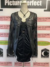 Cargar imagen en el visor de la galería, Torrid Curve Sexy Black Satin Chemise (Size 00)
