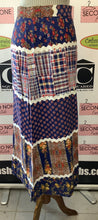 Load image into Gallery viewer, Handmade Printed A-Line Maxi Skirt (Size 28"W)
