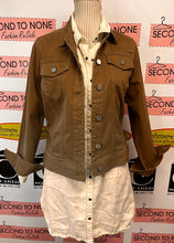 Cargar imagen en el visor de la galería, NWT Jones New York Brown Cotton Jacket (Size S)

