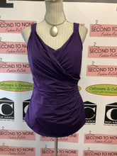 Charger l'image dans la galerie, Land’s End Deep Purple One Piece Swimsuit (Size 16W)
