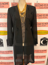 Load image into Gallery viewer, Vintage Gilani Sheer Beaded Duster Overlay (Size 10)
