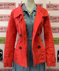 Spring Cotton Coral Jacket (XS)