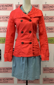 Spring Cotton Coral Jacket (XS)