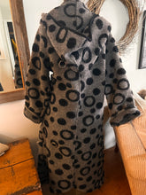 Load image into Gallery viewer, Caty Lesca Dramatic Polka-Dot Wool Wrap Coat (Size L/XL)
