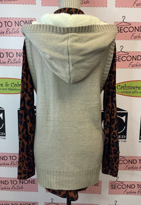 Grace & Lace Hooded Knit Vest Cardi (Size XL)