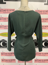 Load image into Gallery viewer, Club Monaco Emerald Tie Waist Top (Size XS)
