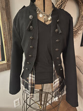 Charger l&#39;image dans la galerie, Upcycled Fleece &amp; Plaid Shirt Harley Davidson Jacket (Size Large)
