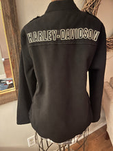 Charger l&#39;image dans la galerie, Upcycled Fleece &amp; Plaid Shirt Harley Davidson Jacket (Size Large)

